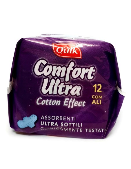 quik assorbenti ultra - 12 pezzi - anatomici con ali: tuttocasashop.live: igiene e cura della persona
