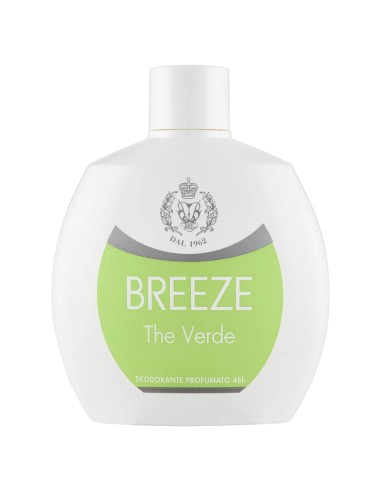 breeze deodorante squeeze no-gas - 100ml - the verde: tuttocasashop.live: igiene e cura della persona