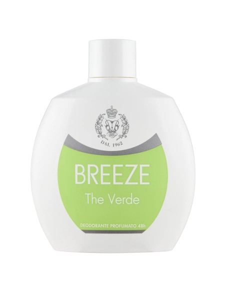 breeze deodorante squeeze no-gas - 100ml - the verde: tuttocasashop.live: igiene e cura della persona