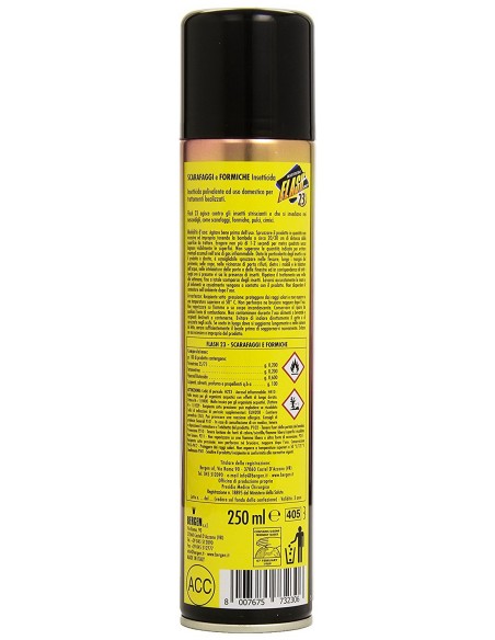 flash 23 scarafaggi e formiche insetticidia spray 250ml: tuttocasashop.live: pulizia e cura della casa