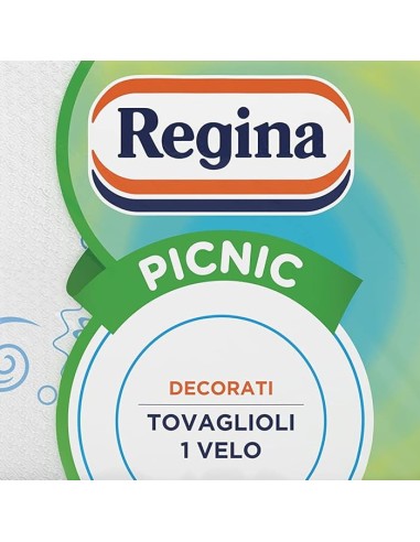 regina picnic - 162 tovaglioli monovelo - decori assortiti: tuttocasashop.live: carta & monouso