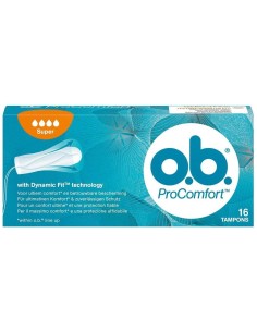 ob tamponi assorbenti interni con applicatore - 16 pezzi - super: tuttocasashop.live: igiene e cura della persona