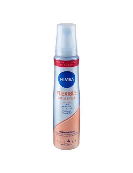 nivea hair spuma per capelli 150ml - flexible curl - capelli ricci: tuttocasashop.live: igiene e cura della persona