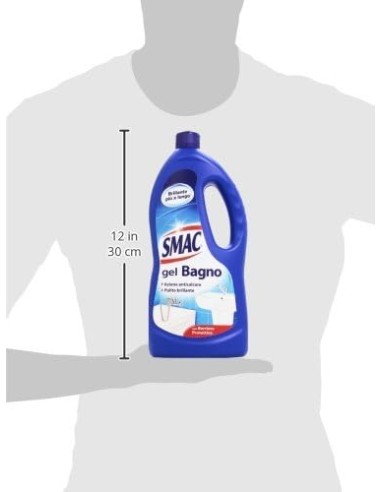 smac gel bagno 850ml - anticalcare - brillante - con barriera protettiva: tuttocasashop.live: pulizia e cura della casa