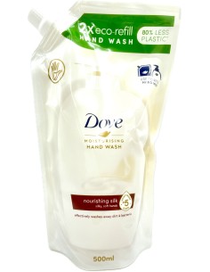 dove sapone liquido 500ml - silk - busta ecoricarica: tuttocasashop.live: igiene e cura della persona