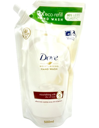 dove sapone liquido 500ml - silk - busta ecoricarica: tuttocasashop.live: igiene e cura della persona