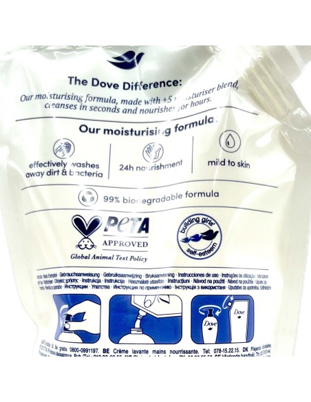 dove sapone liquido 500ml - silk - busta ecoricarica: tuttocasashop.live: igiene e cura della persona