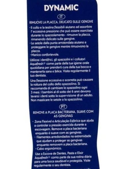 aquafresh dynamic spazzolino per igiene orale - medium - setole media: tuttocasashop.live: igiene e cura della persona