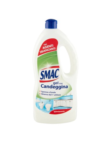 smac gel con candeggina 850ml - formula igienizzante - ultrabianco brillante: tuttocasashop.live: pulizia e cura della casa
