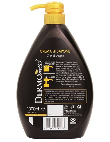 dermomed sapone liquido 1 litro - con erogatore - olio di argan: tuttocasashop.live: igiene e cura della persona