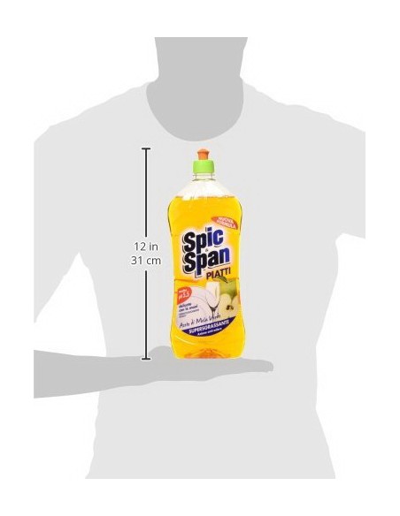 spic&span detersivo per piatti 1l - aceto di mela: tuttocasashop.live: pulizia e cura della casa