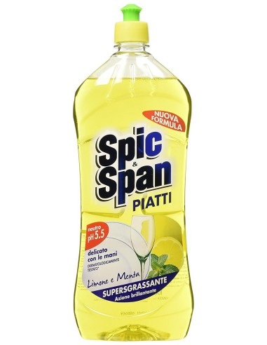 spic&span detersivo per piatti 1l - limone e menta: tuttocasashop.live: pulizia e cura della casa