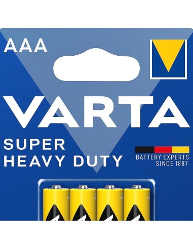 varta superlife pile formato aaa ministilo zinco carbone 1.5v - 4 pezzi: tuttocasashop.live: altro - bazar