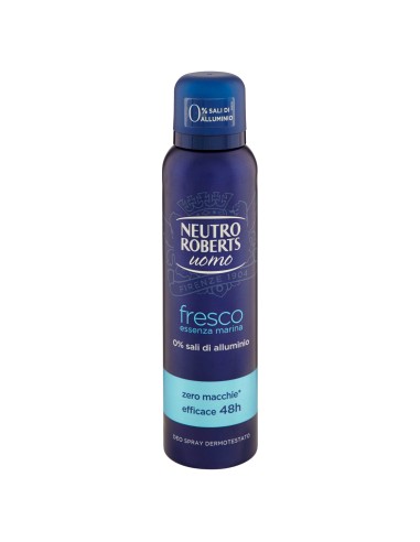 neutro roberts deodorante spray 150ml - men - fresco - essenza marina: tuttocasashop.live: igiene e cura della persona