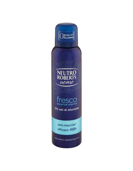 neutro roberts deodorante spray 150ml - men - fresco - essenza marina: tuttocasashop.live: igiene e cura della persona