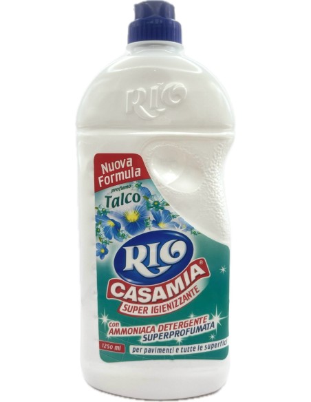 rio casamia 1250ml talco - pavimenti e superfici - con ammoniaca detergente: tuttocasashop.live: pulizia e cura della casa