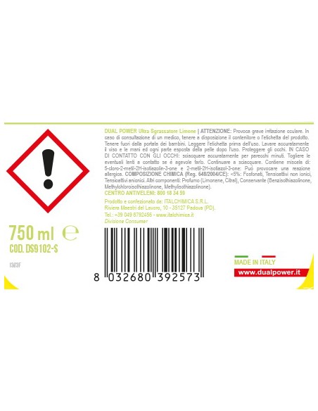dual power sgrassatore universale spray 750ml - limone: tuttocasashop.live: pulizia e cura della casa