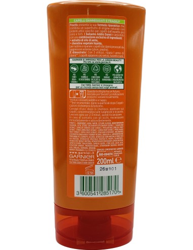 fructis balsamo per capelli - 200ml - addio danni - capelli danneggiati: tuttocasashop.live: igiene e cura della persona