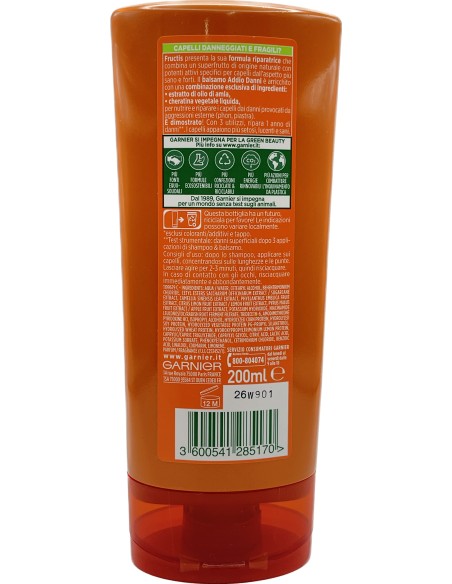 fructis balsamo per capelli - 200ml - addio danni - capelli danneggiati: tuttocasashop.live: igiene e cura della persona