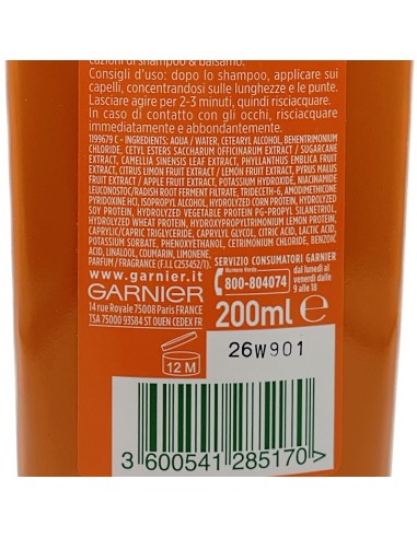 fructis balsamo per capelli - 200ml - addio danni - capelli danneggiati: tuttocasashop.live: igiene e cura della persona