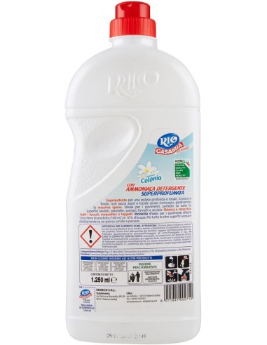 rio casamia 1250ml colonia - pavimenti e superfici con ammoniaca detergente: tuttocasashop.live: pulizia e cura della casa