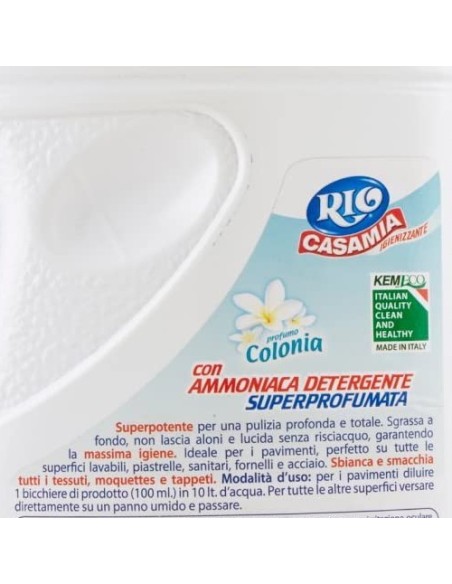 rio casamia 1250ml colonia - pavimenti e superfici con ammoniaca detergente: tuttocasashop.live: pulizia e cura della casa