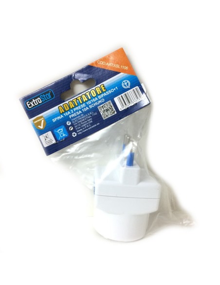 adattatore 16a 2prese+schuko: tuttocasashop.live: altro - bazar