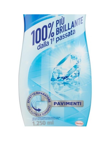 bref detergente liquido per pavimenti 1.25l - brillante - blu: tuttocasashop.live: pulizia e cura della casa
