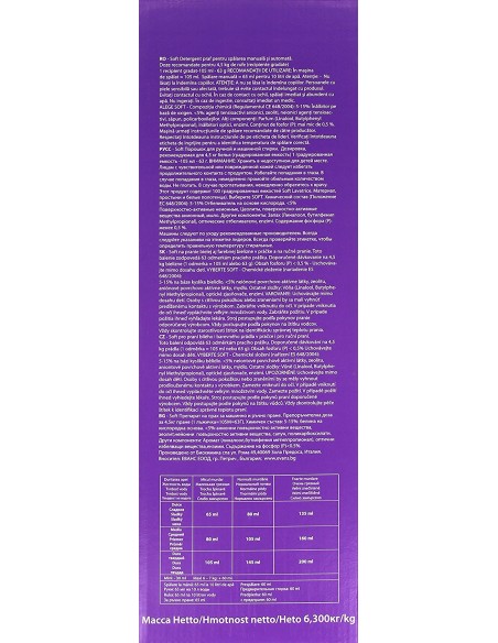 soft detersivo lavatrice in polvere fusto 105 misurini - lavanda: tuttocasashop.live: prodotti per bucato e tessuti