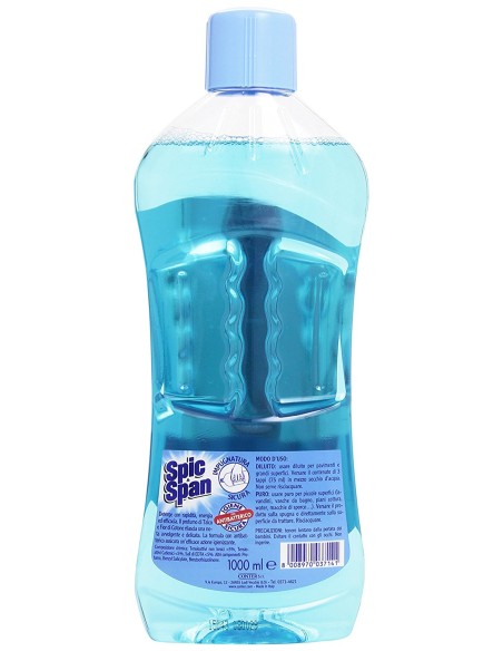spic&span detergente liquido per pavimenti 1l - talco: tuttocasashop.live: pulizia e cura della casa