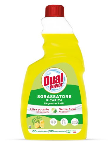dual power sgrassatore universale spray 750ml - limone - ricarica: tuttocasashop.live: pulizia e cura della casa