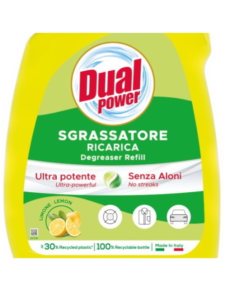 dual power sgrassatore universale spray 750ml - limone - ricarica: tuttocasashop.live: pulizia e cura della casa