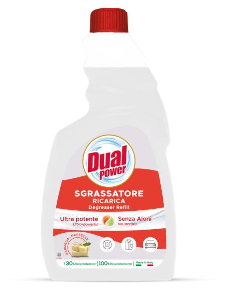 dual power sgrassatore universale spray 750ml - marsiglia - ricarica: tuttocasashop.live: pulizia e cura della casa