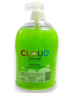 cloud sapone liquido - 1 litro - con erogatore - muschio bianco: tuttocasashop.live: igiene e cura della persona