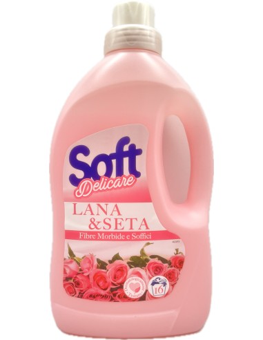 soft detersivo liquido per capi delicati 1 litro - 16 lavaggi - classico: tuttocasashop.live: prodotti per bucato e tessuti