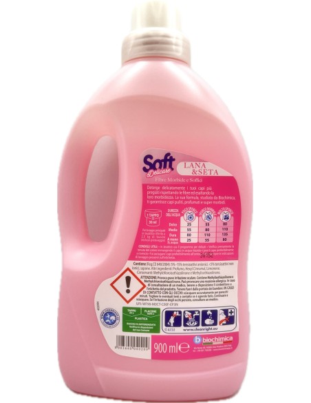 soft detersivo liquido per capi delicati 1 litro - 16 lavaggi - classico: tuttocasashop.live: prodotti per bucato e tessuti