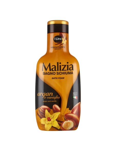 malizia bagnoschiuma 1000ml - argan e vaniglia: tuttocasashop.live: igiene e cura della persona