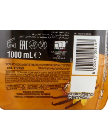 malizia bagnoschiuma 1000ml - argan e vaniglia: tuttocasashop.live: igiene e cura della persona