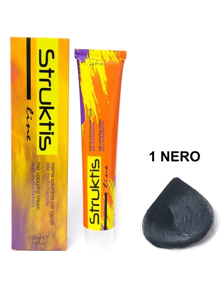 struktis crema colorante 100ml - 1 nero: tuttocasashop.live: igiene e cura della persona