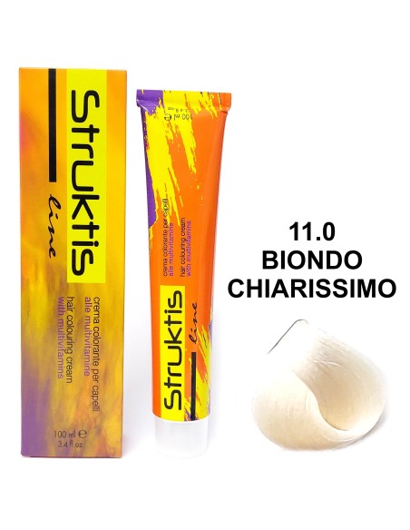 struktis crema colorante 100ml - 11.0 biondo chiarissimo: tuttocasashop.live: igiene e cura della persona