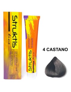 struktis crema colorante 100ml - 4 castano: tuttocasashop.live: igiene e cura della persona