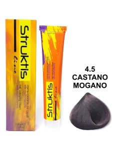 struktis crema colorante 100ml - 4.5 castano mogano: tuttocasashop.live: igiene e cura della persona
