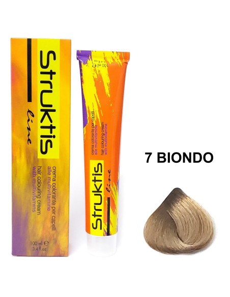 struktis crema colorante 100ml - 7 biondo: tuttocasashop.live: igiene e cura della persona