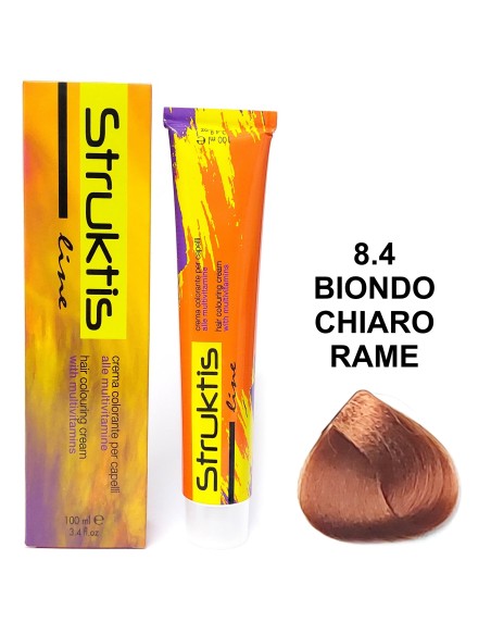 struktis crema colorante 100ml - 8.4 biondo chiaro rame: tuttocasashop.live: igiene e cura della persona