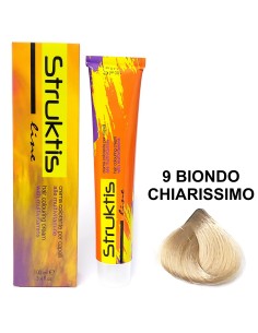 struktis crema colorante 100ml - 9 biondo chiarissimo: tuttocasashop.live: igiene e cura della persona