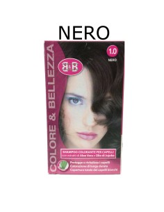 b&b bellezza benessere shampoo colorante capelli - n. 1 nero: tuttocasashop.live: igiene e cura della persona