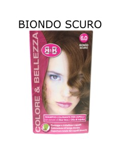 b&b bellezza benessere shampoo colorante capelli - n. 6 biondo scuro: tuttocasashop.live: igiene e cura della persona