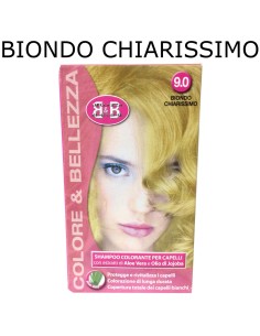 b&b bellezza benessere shampoo colorante capelli - n. 9 biondo chiarissimo: tuttocasashop.live: igiene e cura della persona