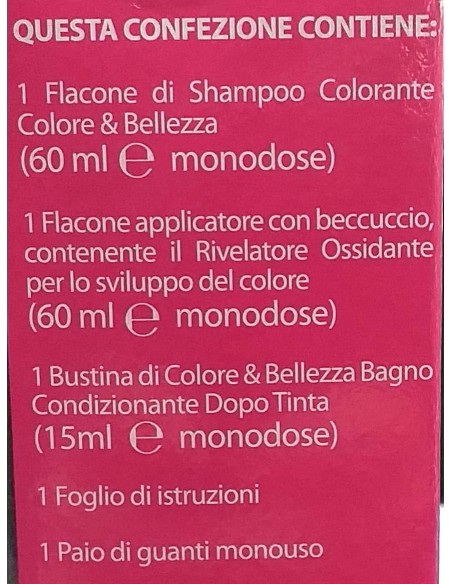 b&b bellezza benessere shampoo colorante capelli - n. 9 biondo chiarissimo: tuttocasashop.live: igiene e cura della persona