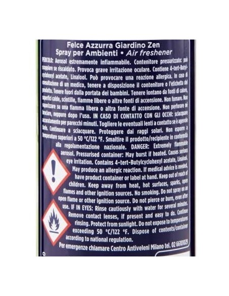 felce azzurra aria di casa deodorante - spray 250ml - giardino zen: tuttocasashop.live: pulizia e cura della casa